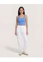 Camiseta  Para Mujer Crop Top Manga Sisa Color Azul Marca Ostu #40092691 de Ostu