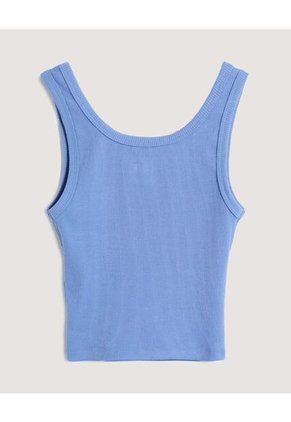 Camiseta  Para Mujer Crop Top Manga Sisa Color Azul Marca Ostu #40092691