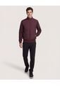 Chaqueta  Para Hombre Bomber Color Vino Marca Ostu #60080127 de Ostu