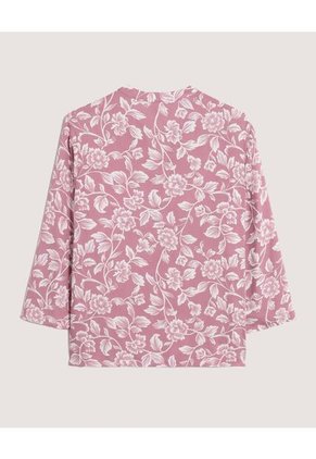 Blusa  Para Mujer Manga 3/4 Color Morado Marca Ostu #40121230