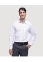 Camisa Para Hombre Manga Larga Con Bolsillo Color Blanco Marca Ostu #60010713 de Ostu