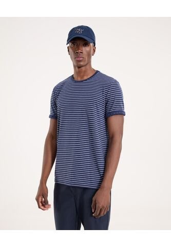 Camiseta Para Hombre Manga Corta Color Azul  Marca Ostu #60091263 Ostu