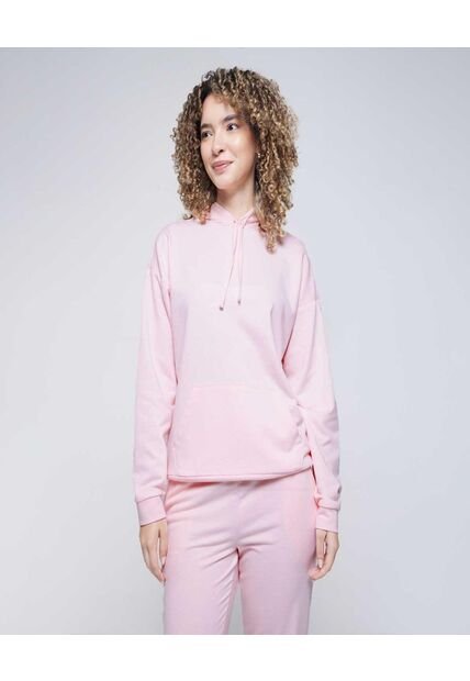 Buzo Para Mujer Hoodie Color Rosa Marca Ostu #40060372
