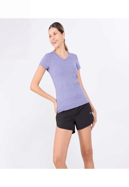 Camiseta Para Mujer Manga Corta Cuello V Color Rosa Marca Ostu #40092391