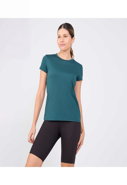 Camiseta Para Mujer Manga Corta Cuello Redondo Color Verde  Marca Ostu #40092382