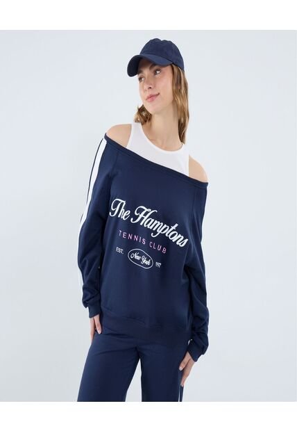 Buzo Para Mujer Cuello Redondo Color Azul Marca Ostu #40060450