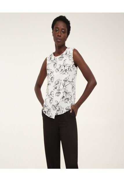 Blusa Para Mujer Manga Sisa Color Blanco Marca Ostu #40120731