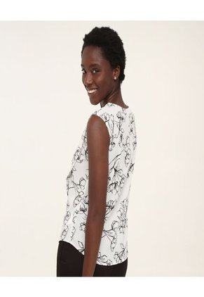 Blusa Para Mujer Manga Sisa Color Blanco Marca Ostu #40120731