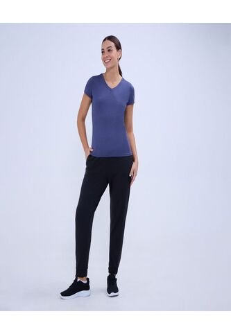 Camiseta Para Mujer Manga Corta Color Azul  Marca Ostu #40092272 Ostu