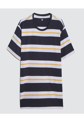 Camiseta Para Hombre Manga Corta Color Azul Medio Marca Ostu #60091176