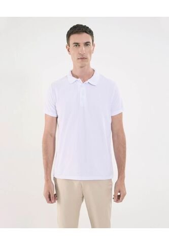 Polo Para Hombre Cuello Tejido Sin Bolsillo Color Blanco Marca Ostu #60110580 Ostu