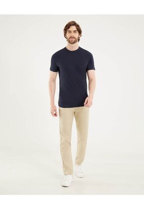 Camiseta Para Hombre Manga Corta Cuello Redondo Color Azul Marca Ostu #60091684