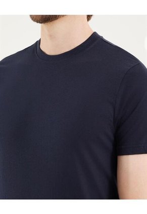 Camiseta Para Hombre Manga Corta Cuello Redondo Color Azul Marca Ostu #60091684