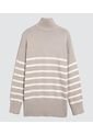 Saco Para Mujer Cuello Alto O Cuello Tortuga Color Gris  Marca Ostu #40330081 de Ostu