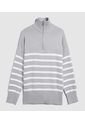 Saco Para Mujer Cuello Alto O Cuello Tortuga Color Gris  Marca Ostu #40330081 de Ostu