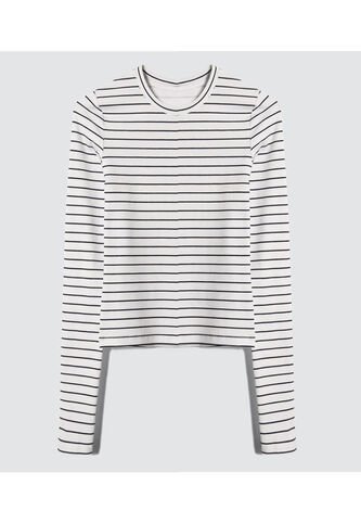 Camiseta Para Mujer Manga Larga Color Negro Marca Ostu #40092020 Ostu