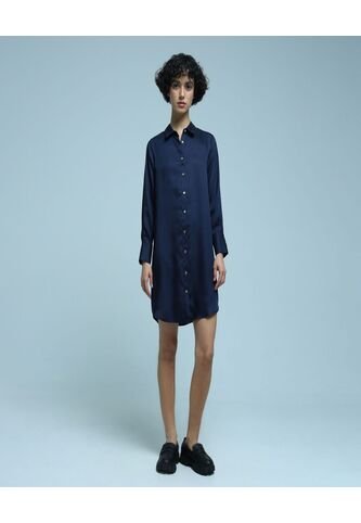 Vestido Para Mujer Manga Larga Color Azul  Marca Ostu #40170252 Ostu