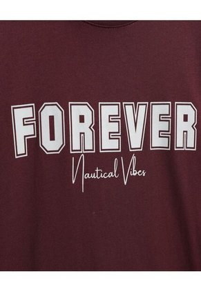 Camiseta Para Hombre Manga Corta Color Vino Marca Ostu #60091327