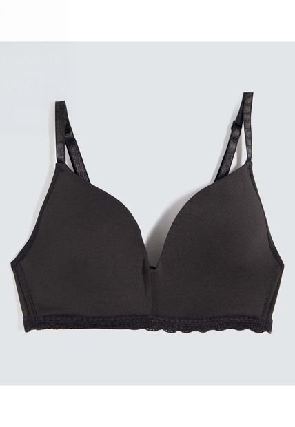 Brasier Para Mujer Monocopa Color Negro Marca Ostu #40830029