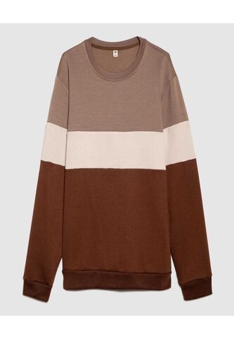 Buzo Para Hombre Cuello Redondo Color Café  Marca Ostu #60060435 Ostu