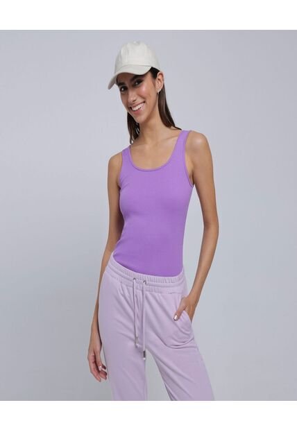 Camiseta Para Mujer Manga Sisa Color Purpura Marca Ostu #40092155
