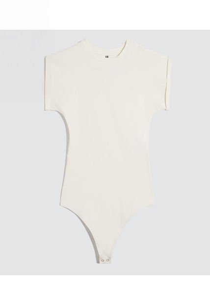 Body Para Mujer Manga Corta Color Crema Marca Ostu #40200172