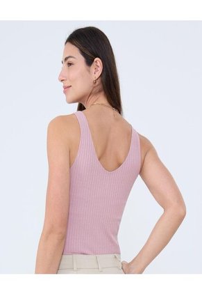 Camiseta Para Mujer Manga Sisa Cuello V Color Rosapastel Marca Ostu #40092430