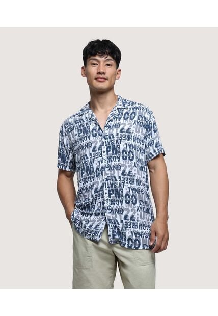 Camisa Para Hombre Manga Corta Sin Bolsillo Color Gris Oscuro Marca Ostu #60010708