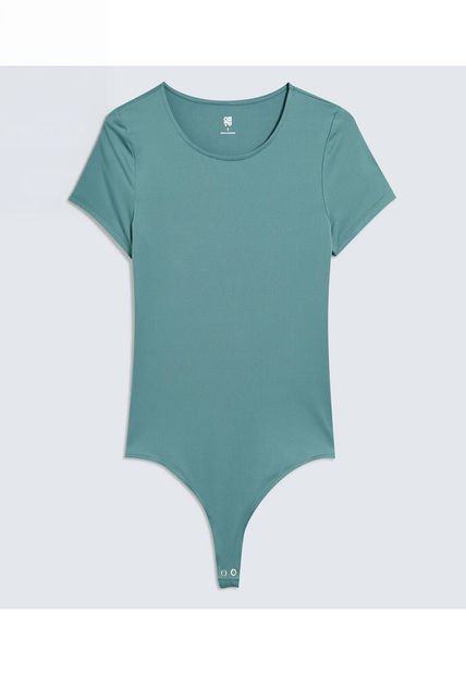 Body Para Mujer Manga Corta Color Verde  Marca Ostu #40200166