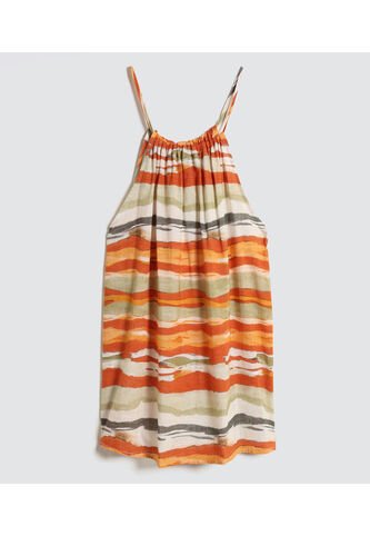 Blusa Para Mujer Manga Sisa Color Terracota Marca Ostu #40120978 Ostu