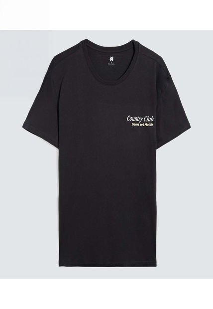 Camiseta Para Hombre Manga Corta Color Negro Marca Ostu #60091556
