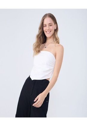 Blusa Para Mujer Manga Sisa Color Crudo Marca Ostu #40121095