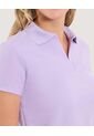 Polo Para Mujer Manga Corta Color Lila Marca Ostu #40110180 de Ostu
