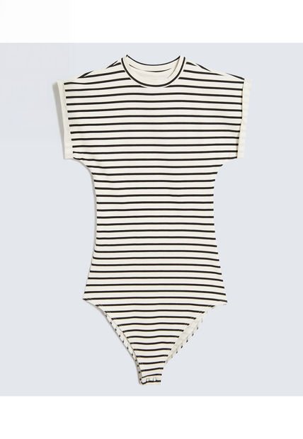 Body Para Mujer Manga Corta Color Negro Marca Ostu #40200173