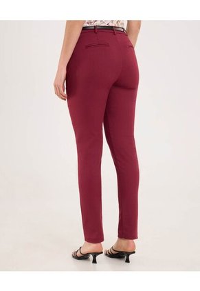 Pantalón Para Mujer Chino Color Vino Marca Ostu #40070801