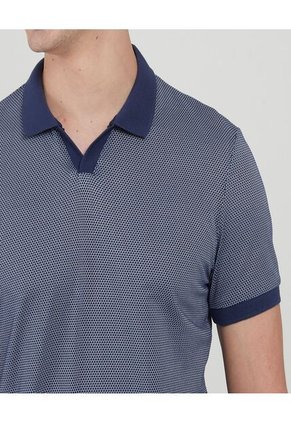 Polo Para Hombre Cuello Tejido Sin Bolsillo Color Azul  Marca Ostu #60110567