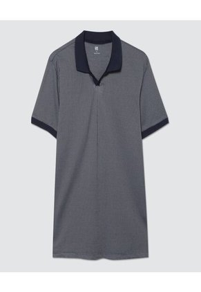 Polo Para Hombre Cuello Tejido Sin Bolsillo Color Azul  Marca Ostu #60110567