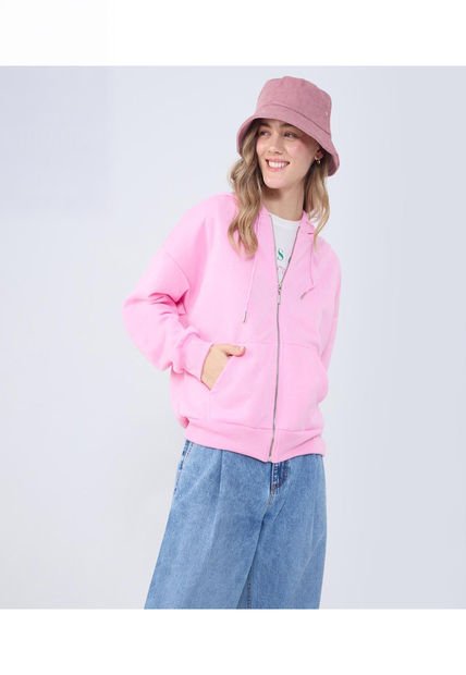 Buzo Para Mujer Zipper Marca Ostu Color Rosado #40060438