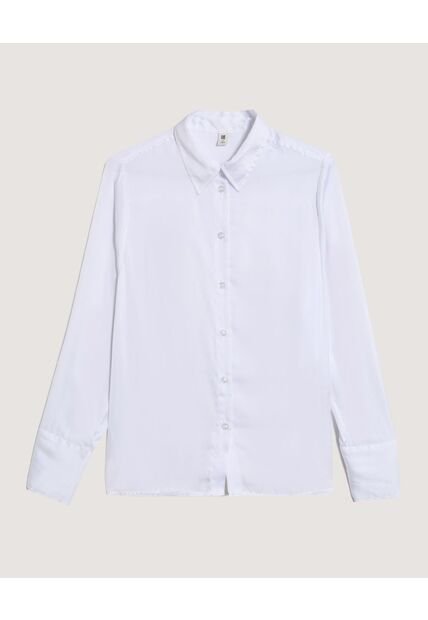 Camisa  Para Mujer Manga Larga Color Blanco Marca Ostu #40010258