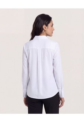 Camisa  Para Mujer Manga Larga Color Blanco Marca Ostu #40010258