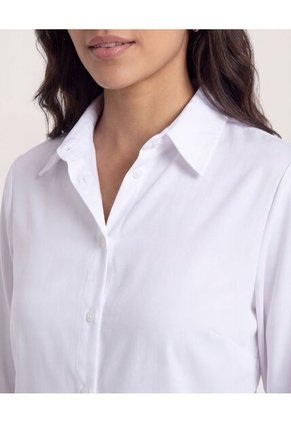 Camisa  Para Mujer Manga Larga Color Blanco Marca Ostu #40010258