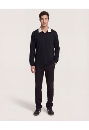 Buzo  Para Hombre Cuello V Color Negro Marca Ostu #60060614