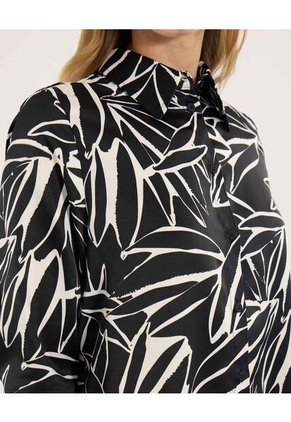 Camisa Para Mujer Manga Larga Color Negro Marca Ostu #40010323