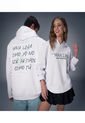 Buzo Para Mujer Hoodie Color Blanco Marca Ostu #40060490 de Ostu