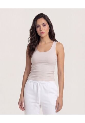 Camiseta Para Mujer Manga Sisa Color Beige Marca Ostu #40091989 Ostu