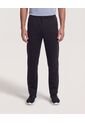 Pantalón Con Lineas En Contraste  Para Hombre Negro Ostu de Ostu