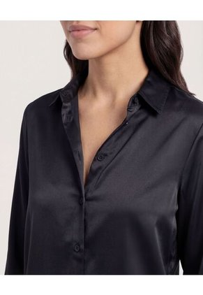 Camisa  Para Mujer Manga Larga Color Negro Marca Ostu #40010258