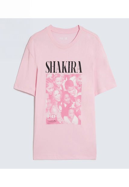 Camiseta Para Mujer Manga Corta Cuello Redondo Color Rosa Marca Ostu #40092543