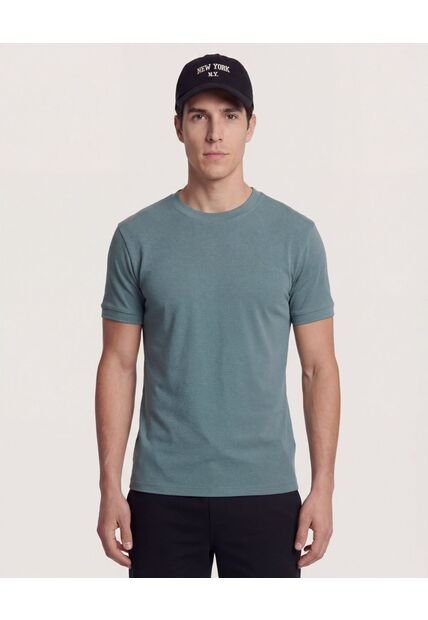 Camiseta  Para Hombre Manga Corta Cuello Redondo Color Verde Marca Ostu #60091810