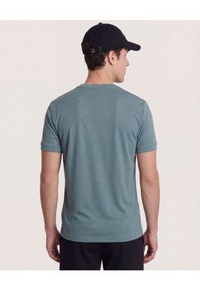 Camiseta Para Hombre Manga Corta Cuello Redondo Color Verde Marca Ostu #60091810